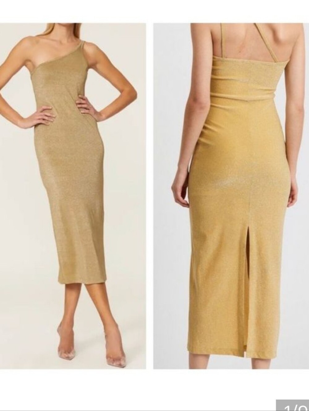 THIRD FORM Shimmer One Shoulder Dress